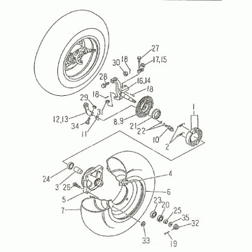 FRONT WHEEL (Kasea Skyhawk 150/170 Quad)