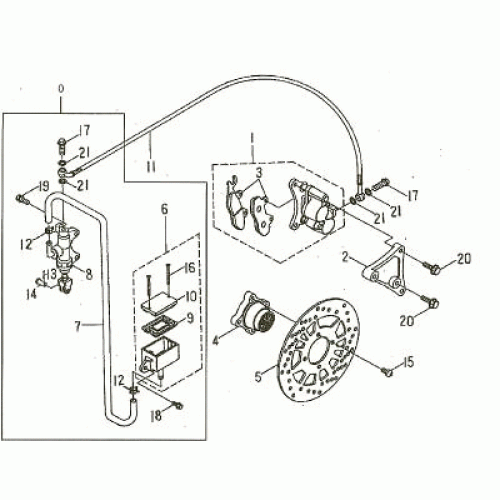 REAR BRAKE (Kasea Skyhawk 150/170 Quad)
