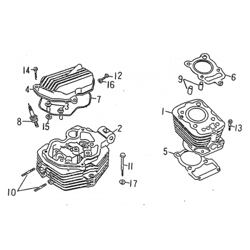Cylinder (LRX/SMC Blast ATV 170)