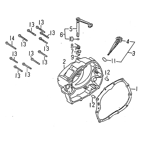 Right Crankcase Cover (LRX/SMC Blast ATV 150) Right Crankcase Cover (LRX/SMC Blast ATV 150)