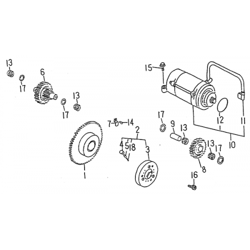 Starting Motor (LRX/SMC Blast ATV 150)
