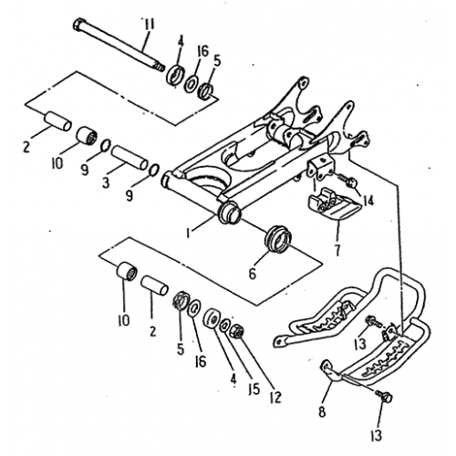 Rear Arm (LRX/SMC Blast ATV 150)