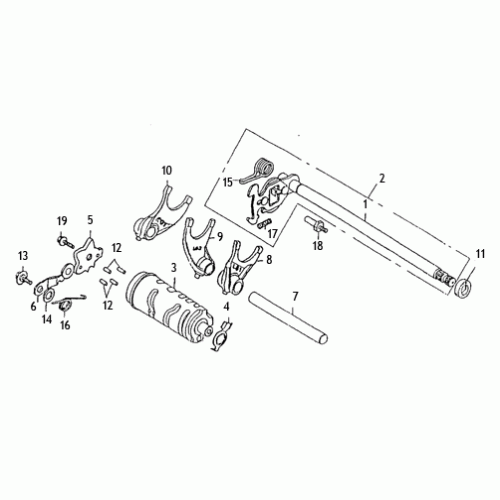 Gear Shift (Kasea Skyhawk 250 Quad)