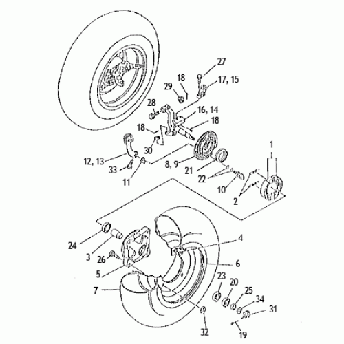 Front Wheel (Kasea Skyhawk 250 Quad) Front Wheel (Kasea Skyhawk 250 Quad)