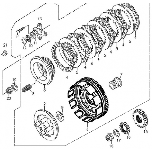Clutch (Adly ATV 300xs Assault) Clutch (Adly ATV 300xs Assault)