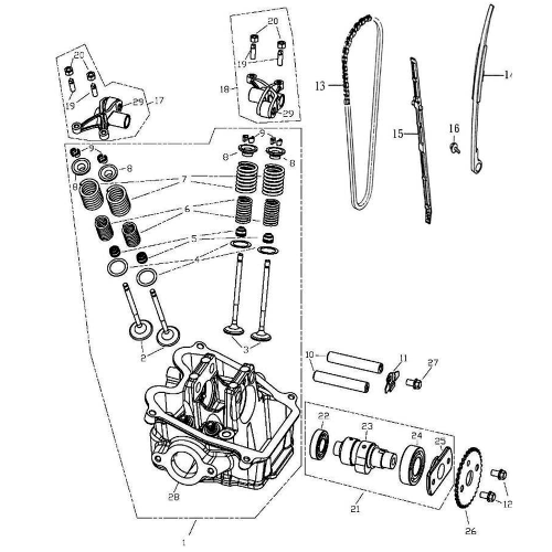 Camshaft | Valve | Cam Chain Camshaft | Valve | Cam Chain