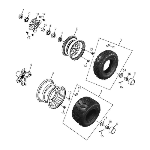 Wheel Front and Rear