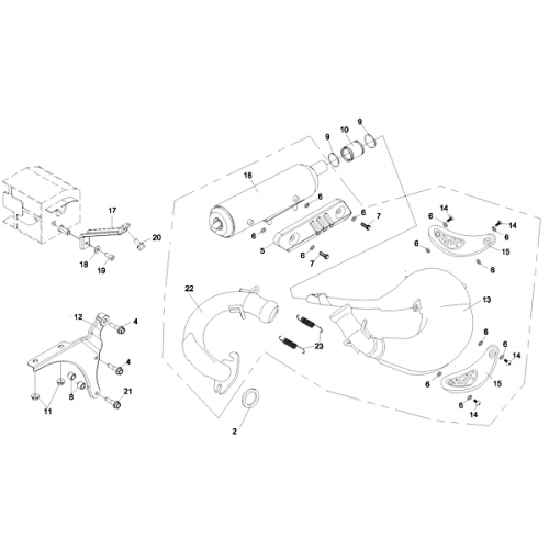 Exhaust (ADLY RT-50 Road Tracer)