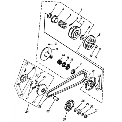 Clutch (ADLY RT-50 Road Tracer) Clutch (ADLY RT-50 Road Tracer)