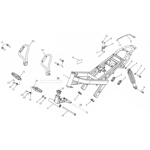 Frame Body (ADLY RT-50 Road Tracer) Frame Body (ADLY RT-50 Road Tracer)