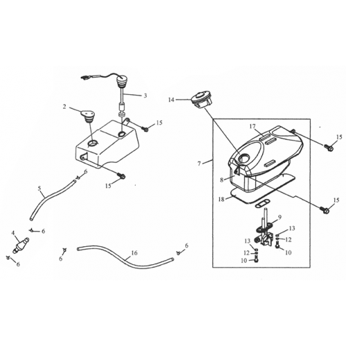 Fuel Tank, Oil Tank (ADLY RT-50 Road Tracer)