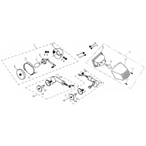 Head Light (DOT), Tail Light (ADLY RT-50 Road Tracer) Head Light (DOT), Tail Light (ADLY RT-50 Road Tracer)