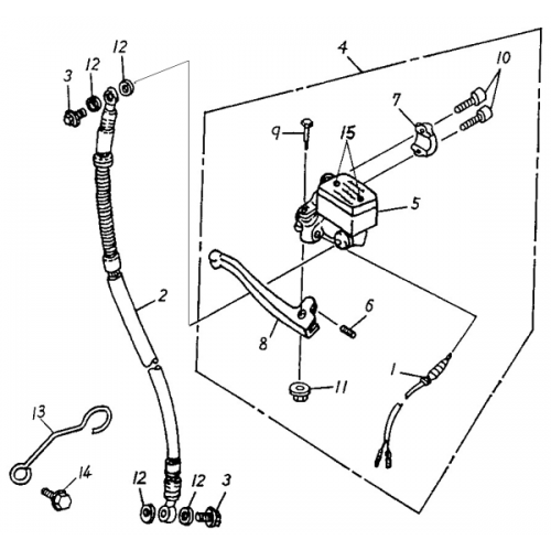 Front Master Cylinder (ADLY RT-50 Road Tracer) Front Master Cylinder (ADLY RT-50 Road Tracer)