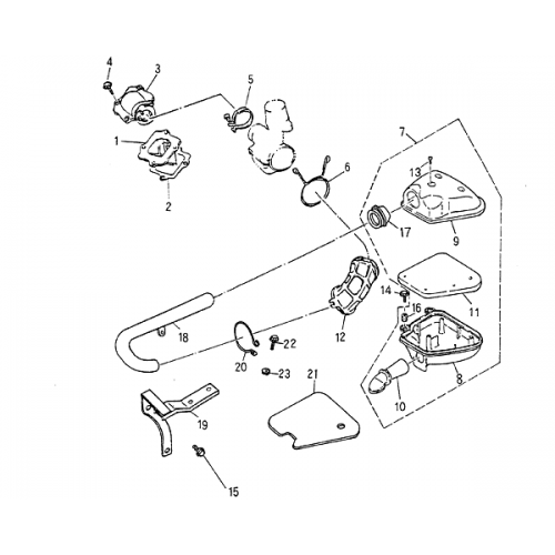 Reed Valve, Air Cleaner (Blazer 50cc ATV)