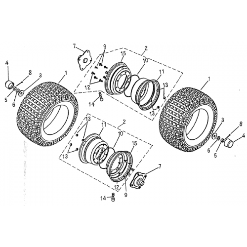 Rear Wheel (Blazer 50cc ATV) Rear Wheel (Blazer 50cc ATV)
