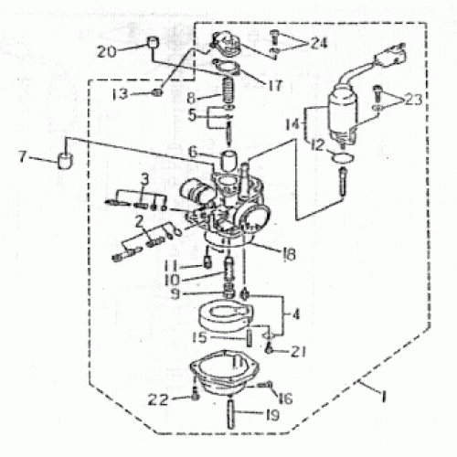 CARBURETOR (Kasea Skyhawk 50mini Quad)
