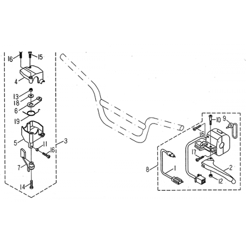 Handle Switch (LRX/SMC ATV 50 mini) Handle Switch (LRX/SMC ATV 50 mini)