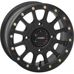 System 3 SB-5 15X7 4/156 5+2 Beadlock Matte Black