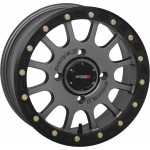 System 3 SB-5 15X7 4/137 5+2 Beadlock Matte Gunmetal
