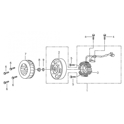 Generator (Adly ATV 90II 4T (CVT))