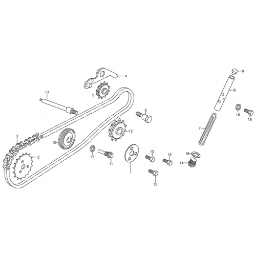 Cam Chain, Tensioner (Adly ATV 90Z2 4T (Gear Drive))