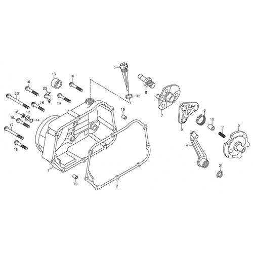 Right Crankcase Cover (Adly ATV 90Z2 4T (Gear Drive))