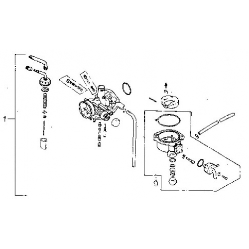 Carburetor (Adly ATV 90Z2 4T (Gear Drive)) Carburetor (Adly ATV 90Z2 4T (Gear Drive))