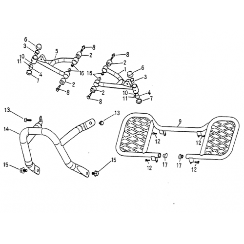 Arm, Floor Panel, Bumper (Blazer 90cc ATV)