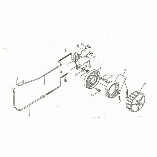 REAR BRAKE (Kasea Skyhawk 90 Quad)