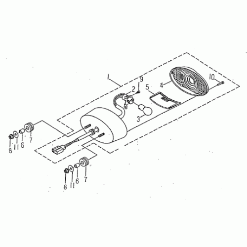 TAIL LIGHT (Kasea Skyhawk 90 Quad) TAIL LIGHT (Kasea Skyhawk 90 Quad)
