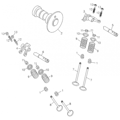 Camshaft, Valve (Thunder Bike 150) Camshaft, Valve (Thunder Bike 150)
