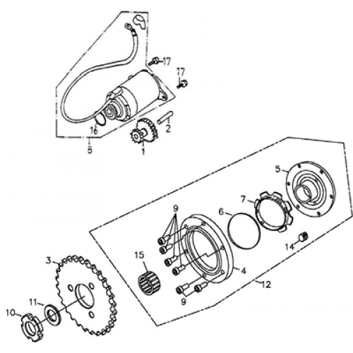 Starting Motor (Thunder Bike 150) Starting Motor (Thunder Bike 150)