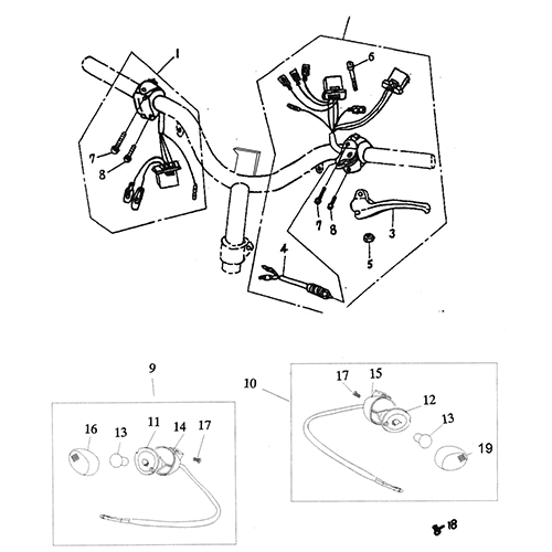 Front Signal, Lever, Switch (Thunder Bike 150)
