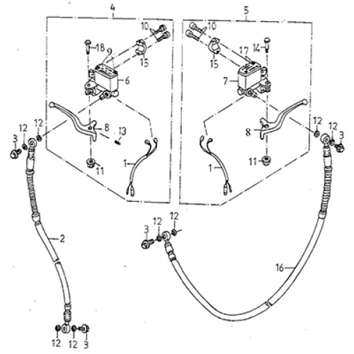 Front Master Cylinder (Thunder Bike 150) Front Master Cylinder (Thunder Bike 150)