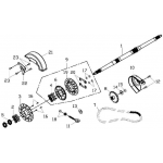 Rear Wheel Axle, Chain