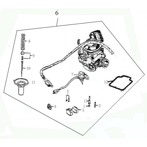 Carburetor (Adly ATV 150S Interceptor) Carburetor (Adly ATV 150S Interceptor)