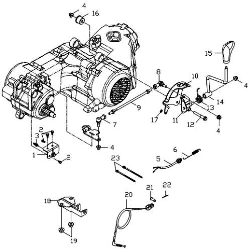 Gear Shift System (Adly ATV 150S Interceptor) Gear Shift System (Adly ATV 150S Interceptor)