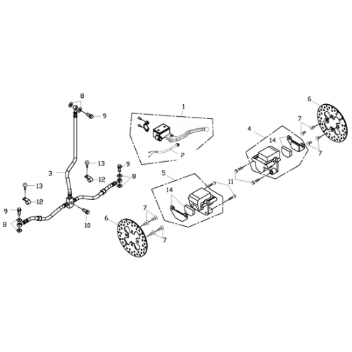 Front Brake (Adly ATV 150S Interceptor) Front Brake (Adly ATV 150S Interceptor)