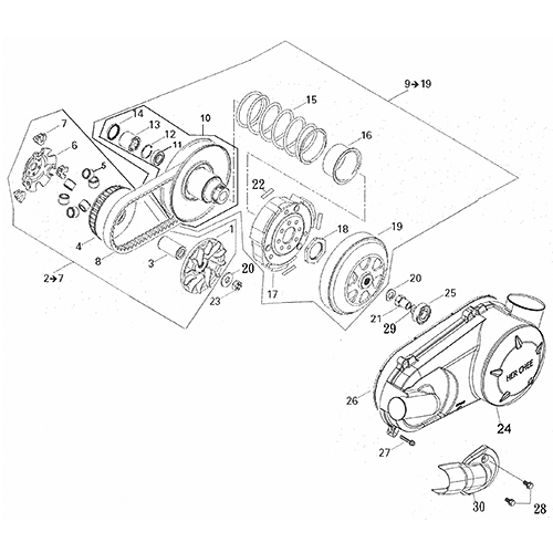 Pully System (Adly ATV 200S)