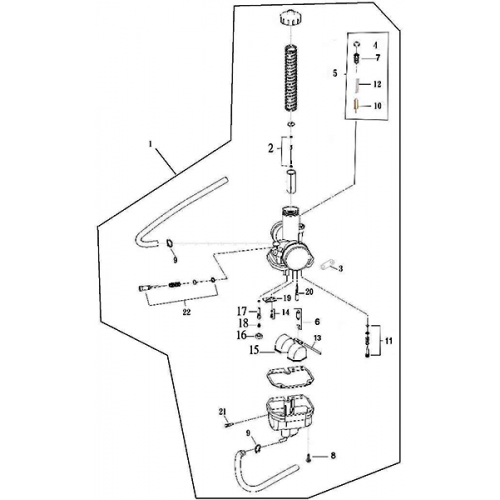 Carburetor (Adly ATV 220S) Carburetor (Adly ATV 220S)
