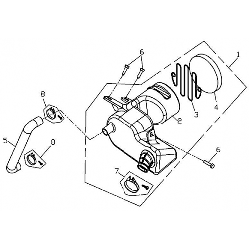 Air Intake Silencer (Adly ATV 220S)