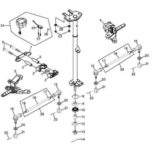 Steering (Adly ATV 220S) Steering (Adly ATV 220S)