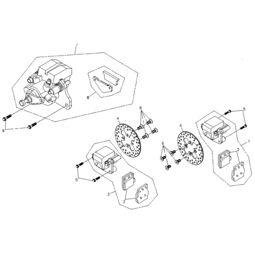 Brake Caliper (Adly ATV Q280)