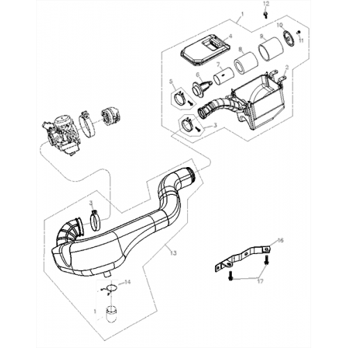Air Cleaner Assy (Adly ATV Q280)