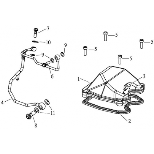 Cylinder Head Cover (Adly ATV Q300)