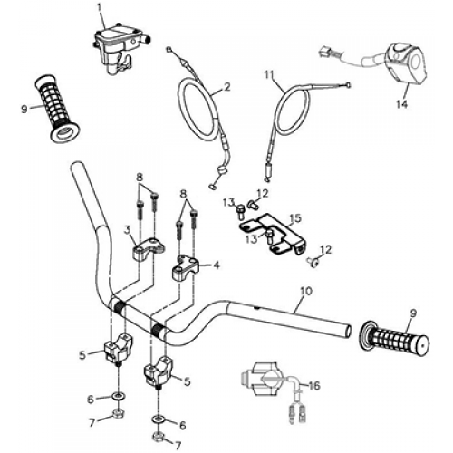 Handle Bar (Adly ATV Q300)