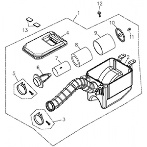 Air Cleaner Assy (Adly ATV Q300)