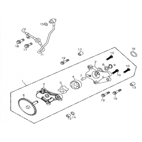 Oil Pump (Adly ATV 300S II CrossXRoad) Oil Pump (Adly ATV 300S II CrossXRoad)