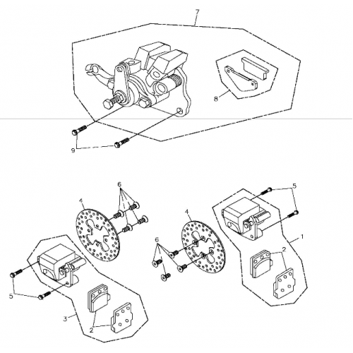 Front Brake (Adly ATV 300S II CrossXRoad)