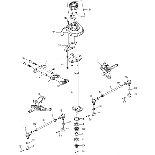 Steering (Adly ATV 300U II) Steering (Adly ATV 300U II)